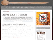 Tablet Screenshot of brettsbbqcatering.com